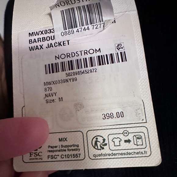 BARBOUR Handsome Classic Luxury Men's Weatherproof Jacket Sz M NWT $$398!! - Picture 6 of 7